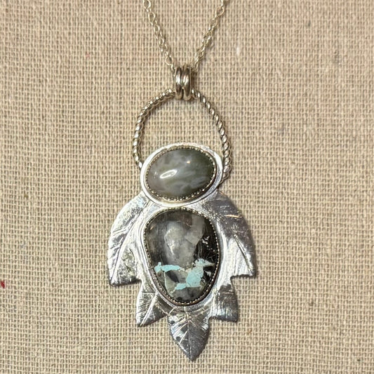 Collana Foglia Lunare