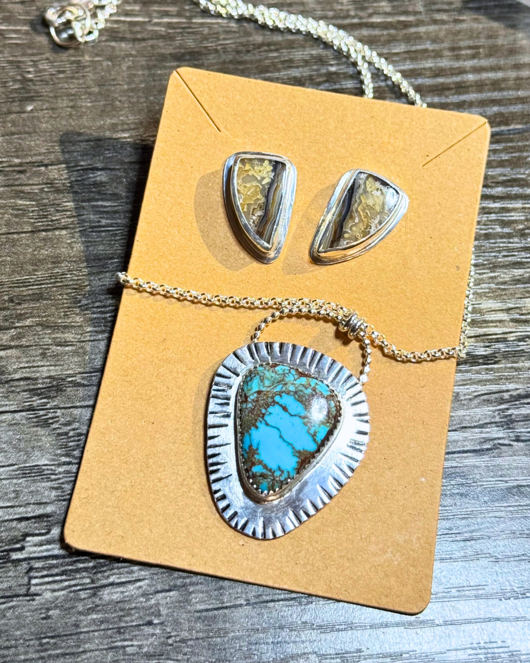 Egyptian Turquoise Chain Necklace