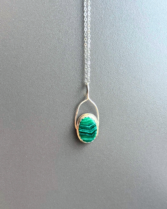 Malachite Chain Necklace